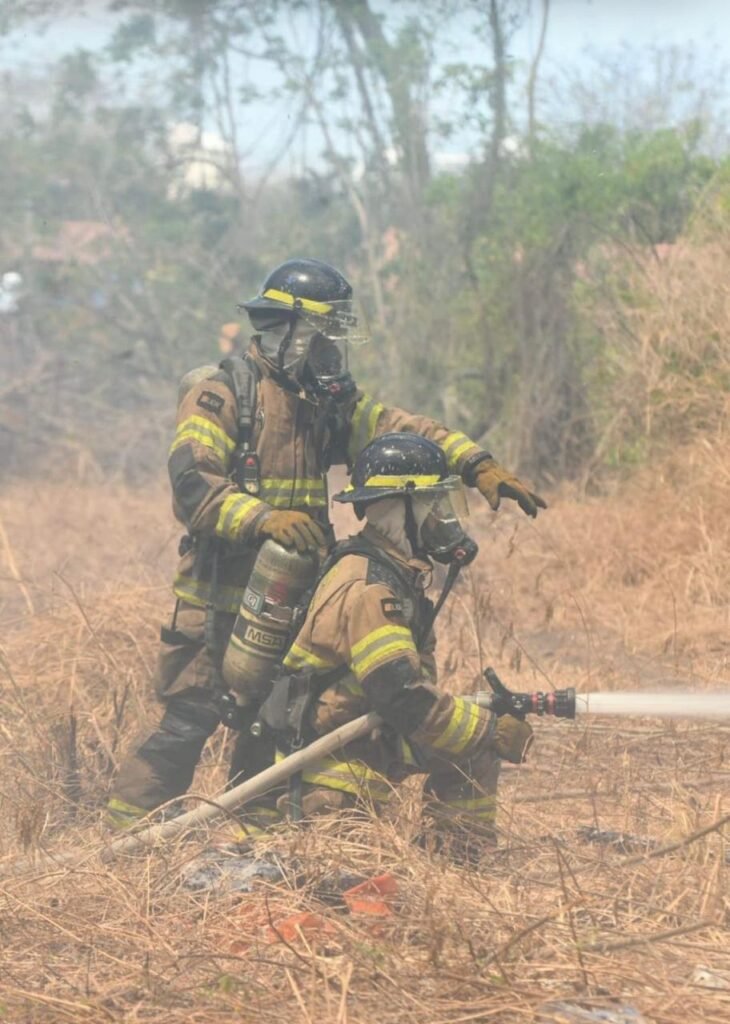 valentía del bombero panameño