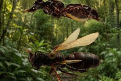 la avispa Lissocampsomeris bribri, una especie recolectada originalmente en noviembre de 1994