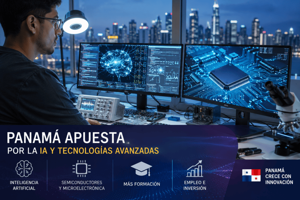 Panamá quiere posicionarse como un centro regional de inteligencia artificial y tecnologías avanzadas, una estrategia con la que busca atraer inversión, generar empleos especializados y fortalecer la competitividad del país en los próximos años.