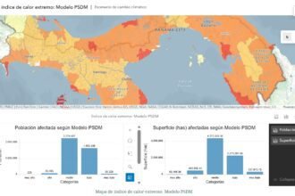 Un estudio advierte que cerca de 1.33 millones de panameños podrían vivir bajo alto riesgo por calor extremo debido al cambio climático hacia finales de siglo.