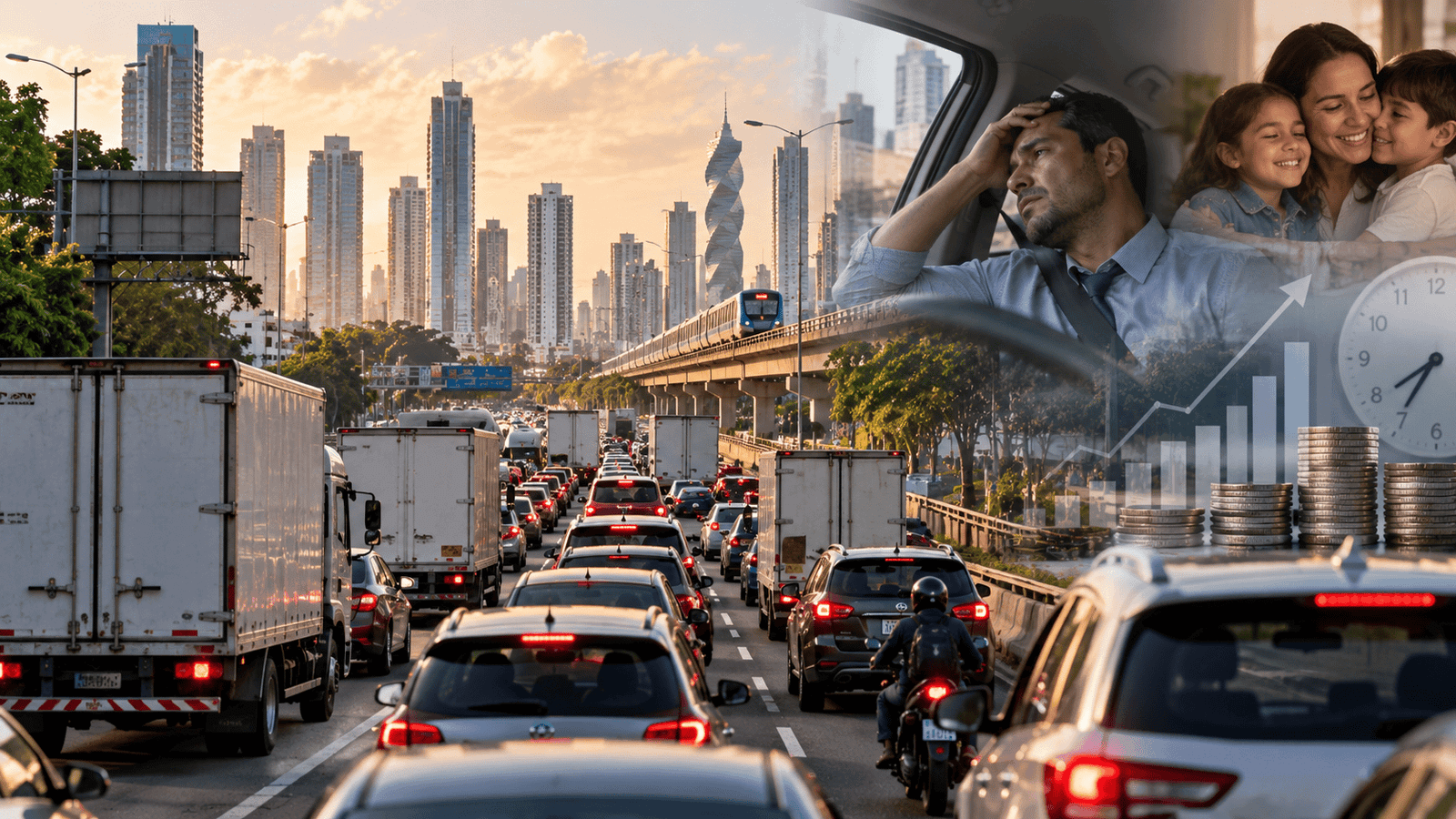 Tráfico en Panamá: el costo para trabajadores y empresas